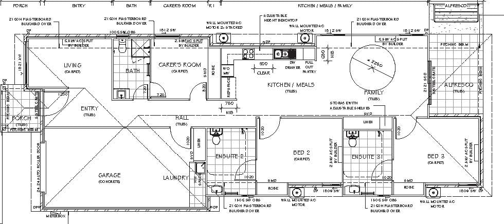 Narangba 2 Bed, 2 bath + OOA — Floorplan 1