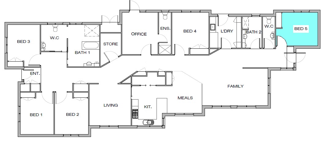 One vacancy in a Fully Accessible house in Bellfield — Floorplan 1