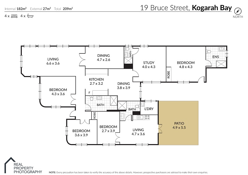 SDA home with swimming pool and water views in Kogarah Bay — Floorplan 1