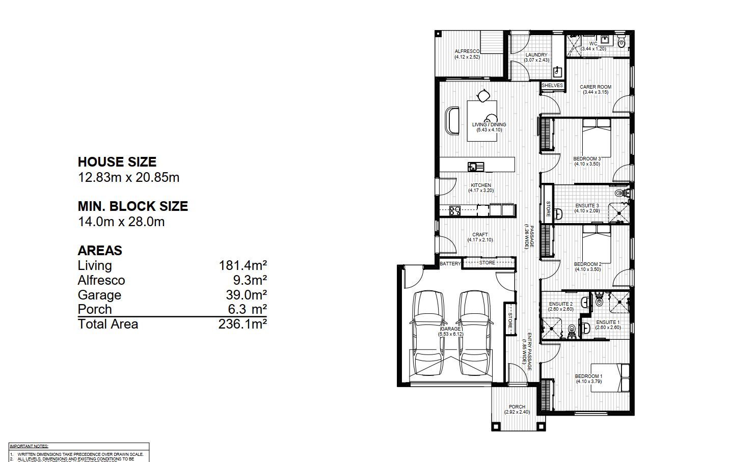 Brand New luxury SDA home Beveridge — Floorplan 1