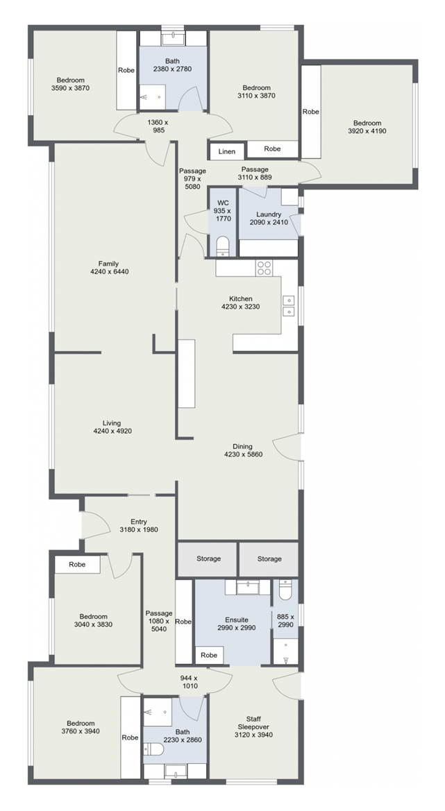 Welcoming home ideally located in Warracknabeal. — Floorplan 1