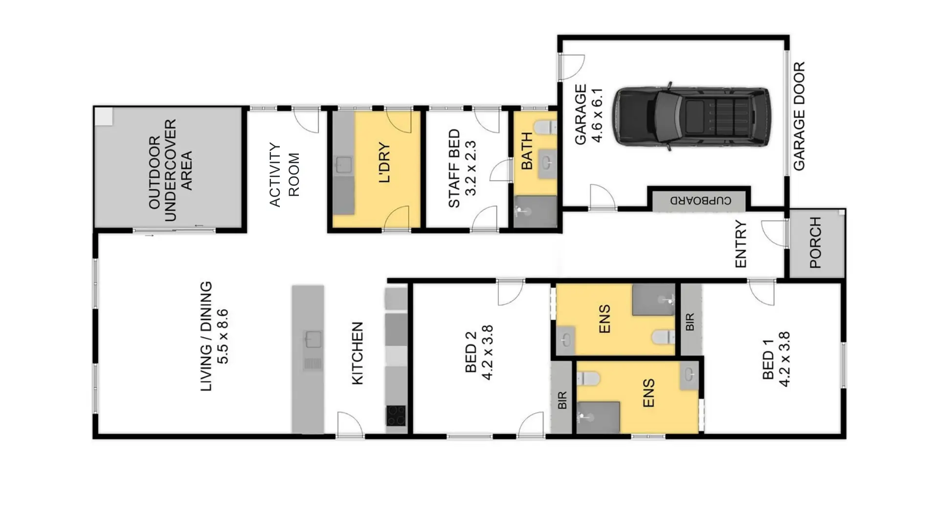 Angle Vale 15 | Robust/Improved Livability 2-Residents — Floorplan 1