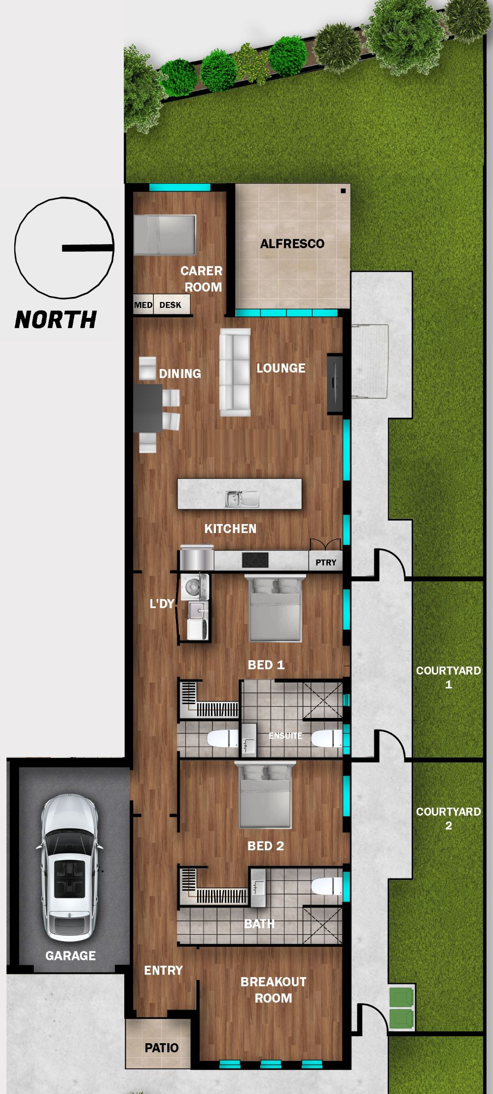 Robust home vacancy in Landsborough QLD — Floorplan 1