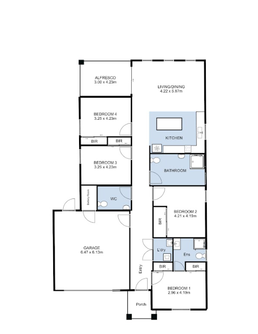 The Pine SDA -HPS, IL, FA- 3 VACANCIES — Floorplan 1