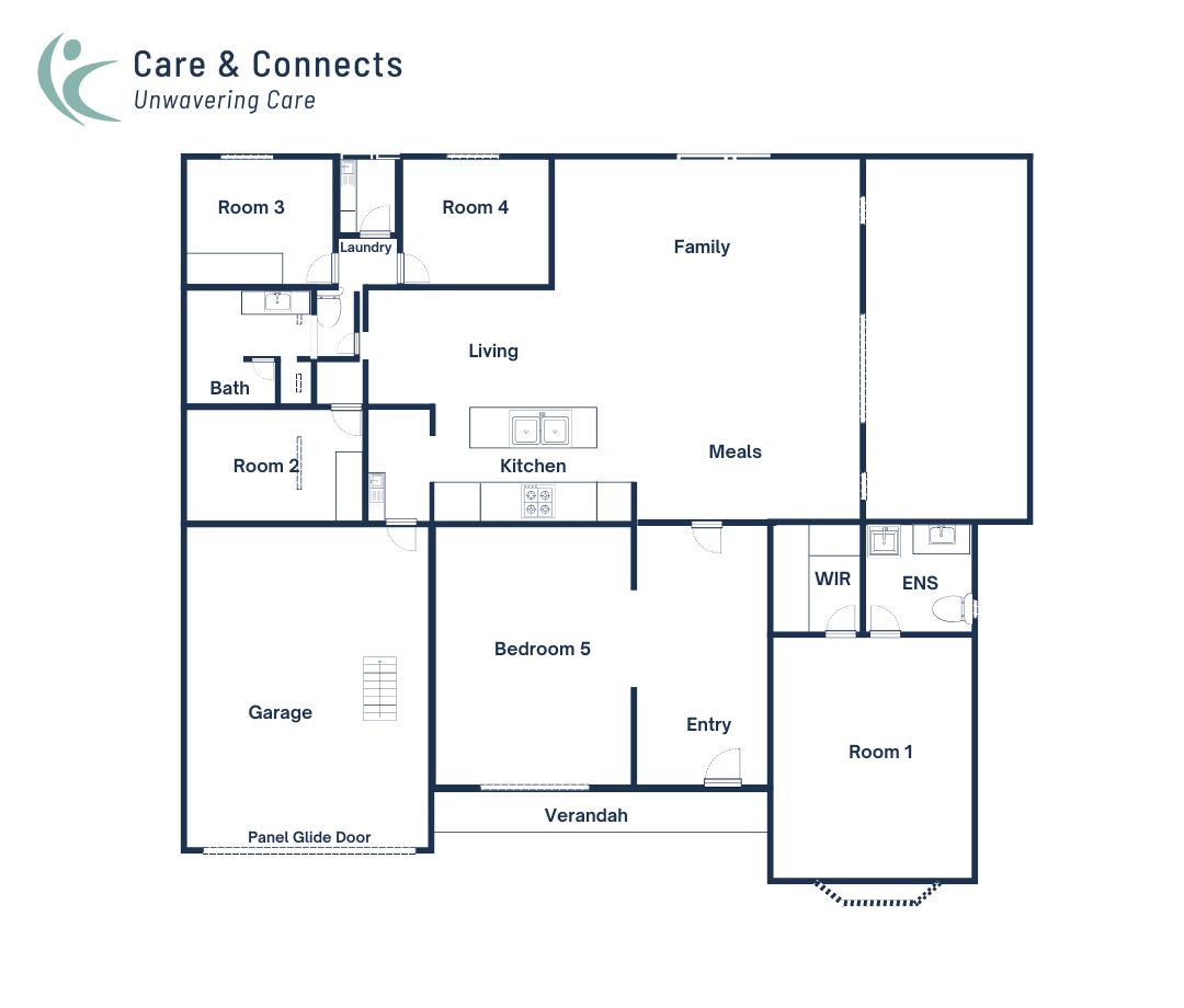 Cozy and fully accessible SIL Home in Parafield Gardens — Floorplan 1
