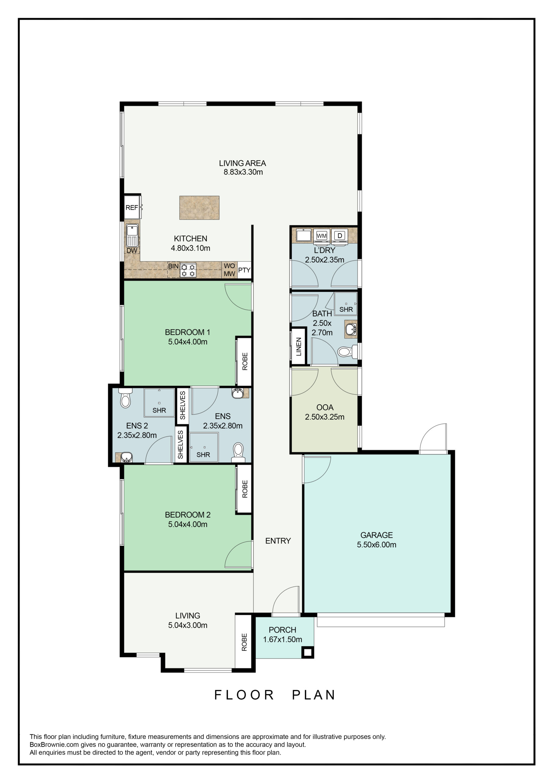 2 Bedroom Shared Home, Traralgon — Floorplan 1
