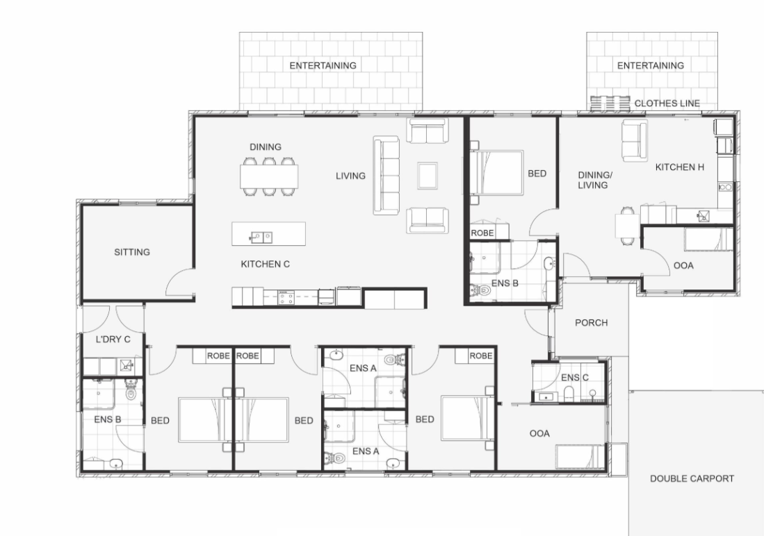 Sandalwood Retreat — Floorplan 1