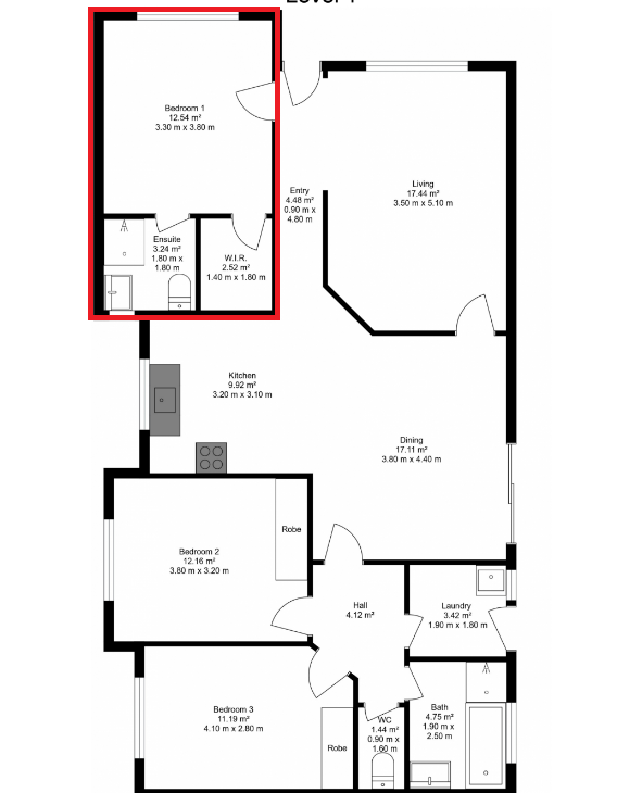 Minutes to the beach! — Floorplan 1