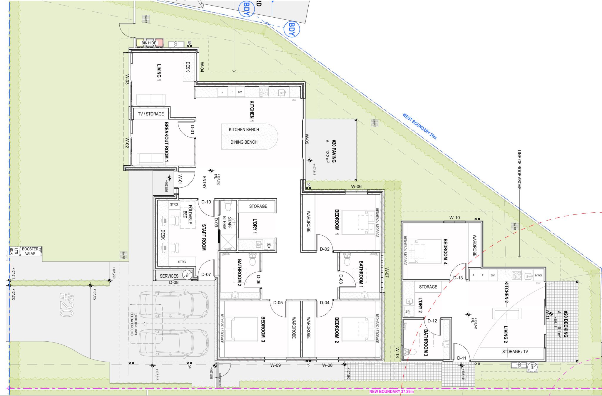 Illawong 2 bed villa — Floorplan 1