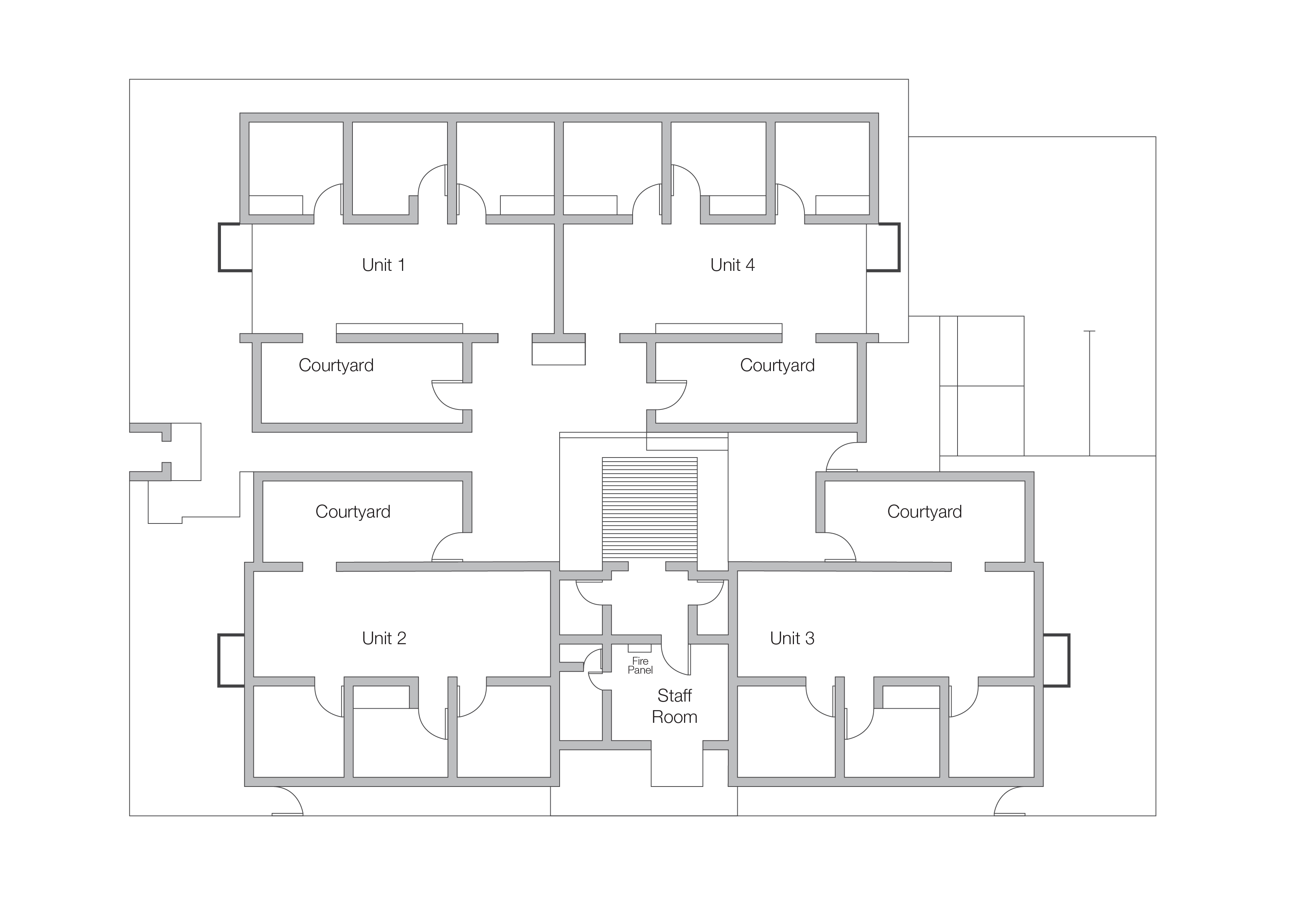 Albert Street units are modern with spacious open plan living spaces. — Floorplan 1