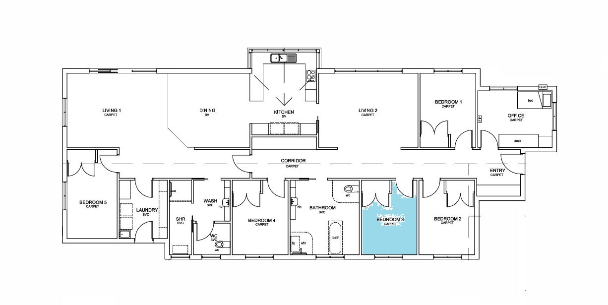 Fully accessible home in Mitcham — Floorplan 1