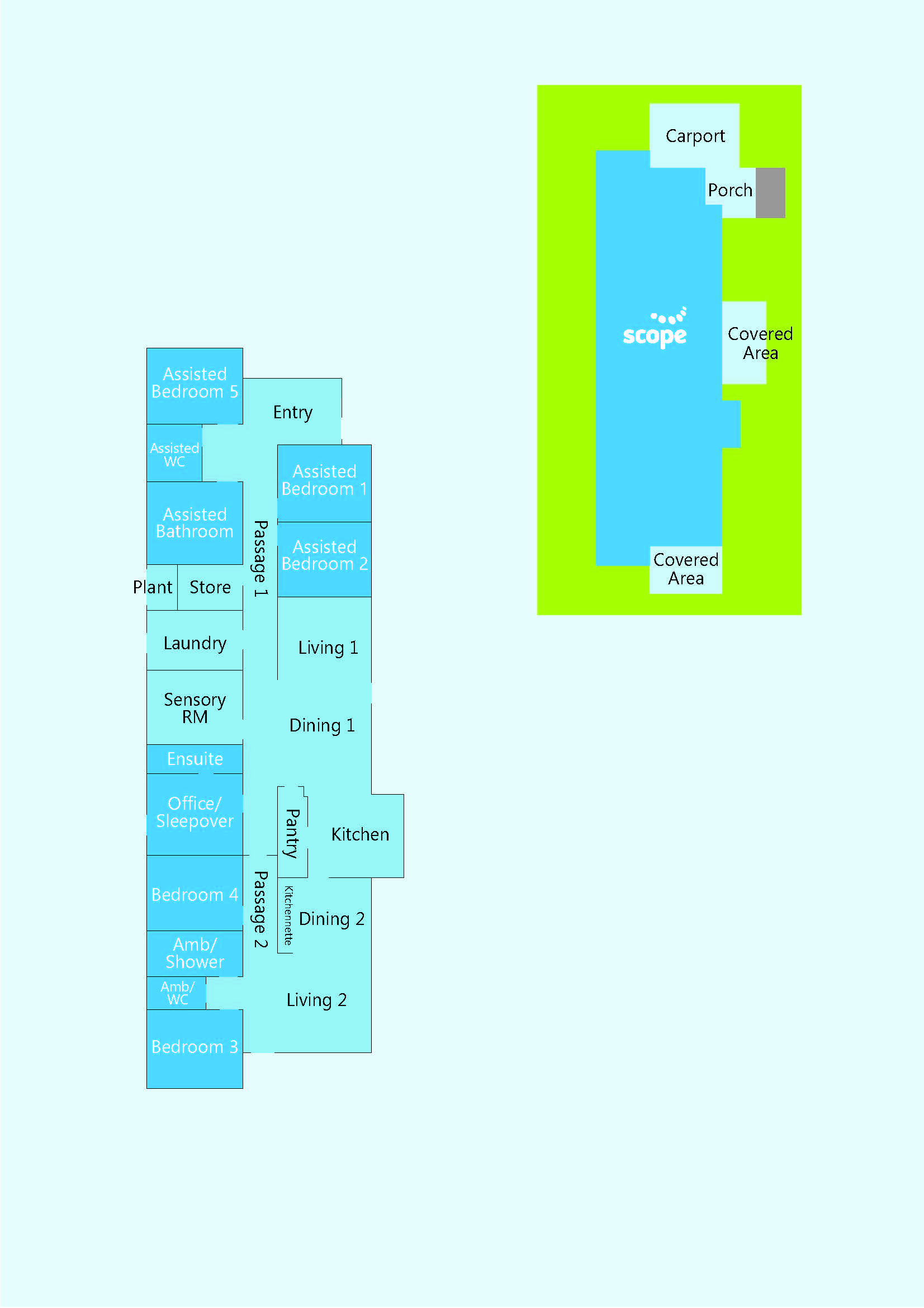 Supported Independent Living in Wangaratta — Floorplan 1