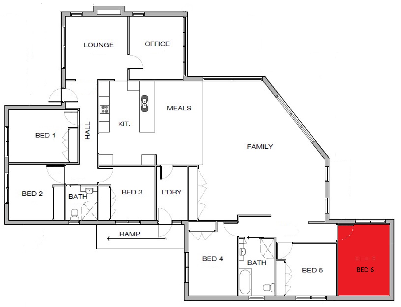 Improved Livability house with Active Night support — Floorplan 1