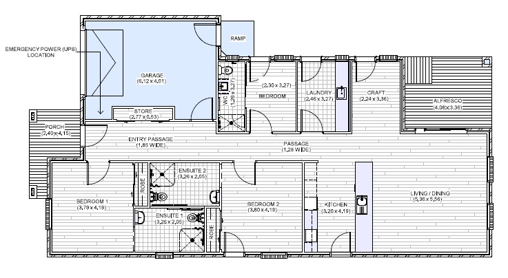 New HPS SDA Home in Mambourin! 2 Residents Only Luxury & Care — Floorplan 1
