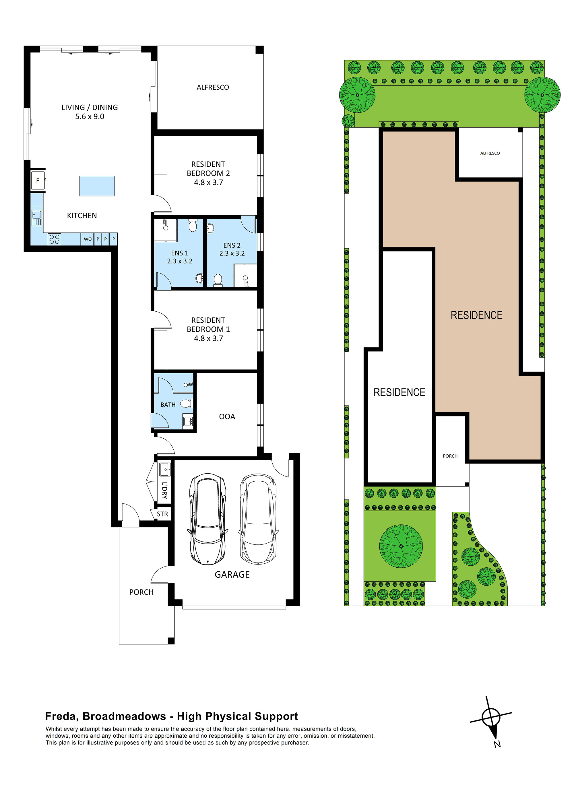 Beautiful High Physical Support House in Broadmeadows - Live with one other! — Floorplan 1
