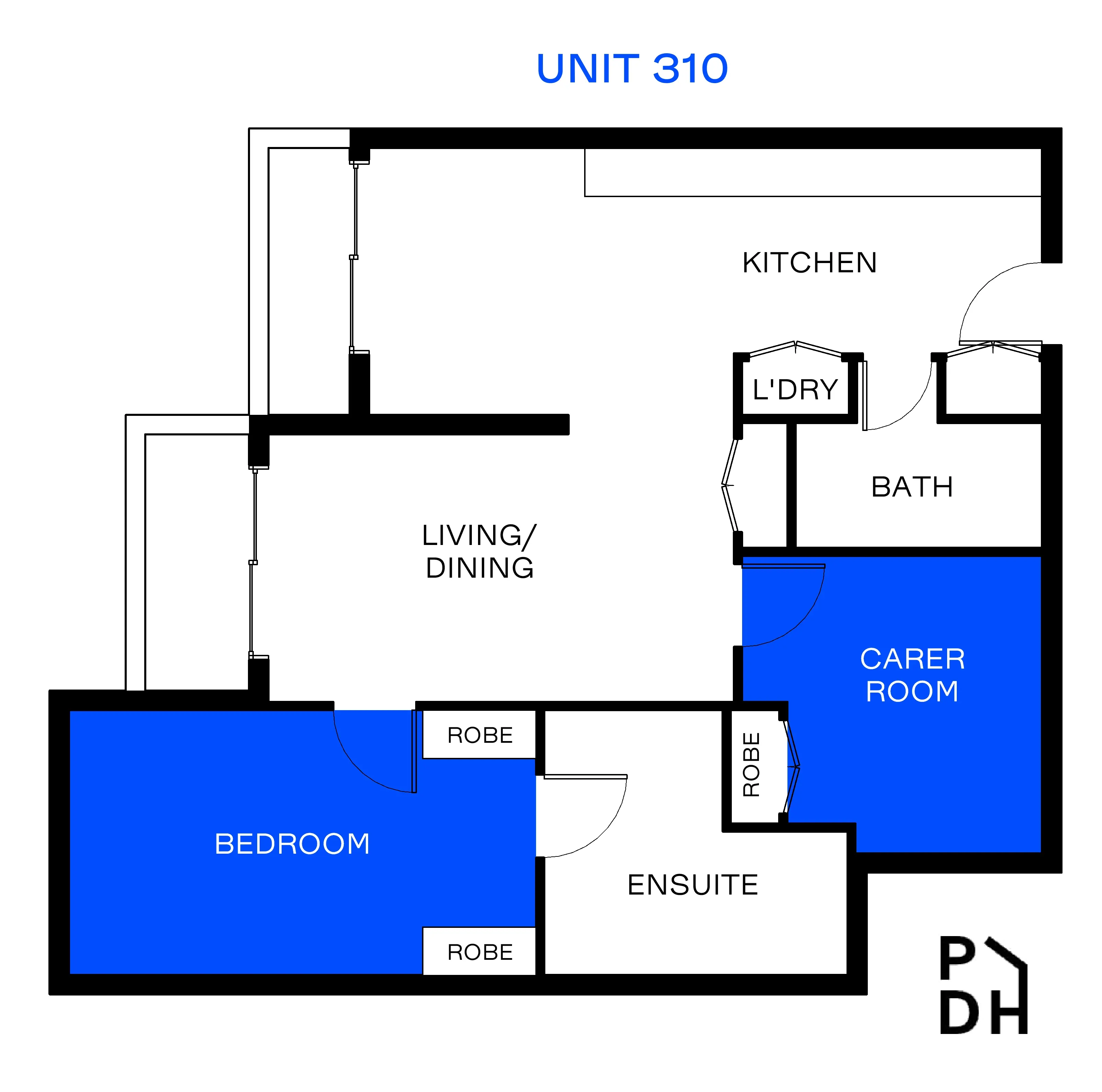 Dandenong - SDA - Improved Liveability - Apartment - 1 Residents — Floorplan 1