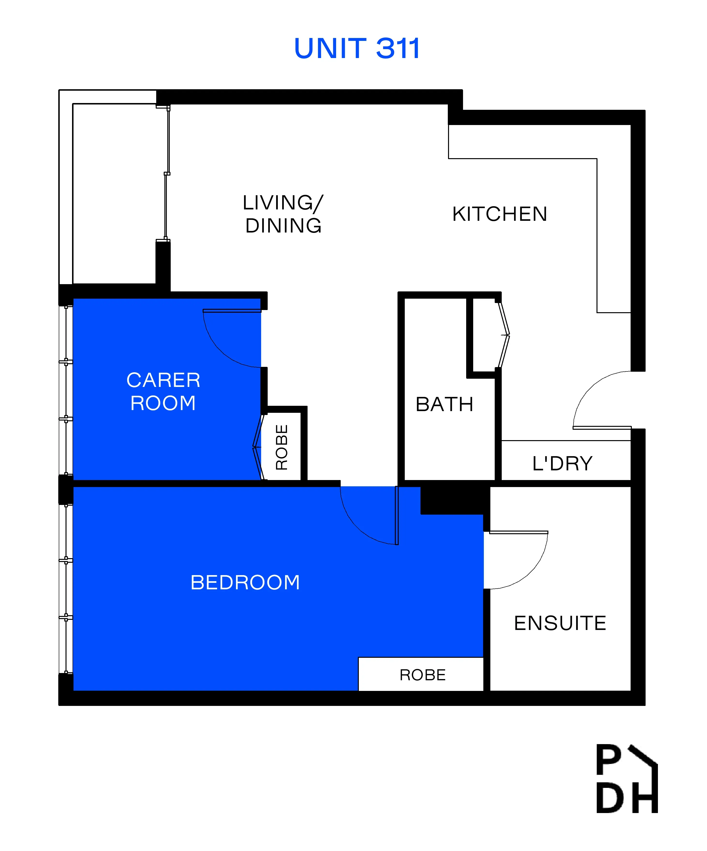 Dandenong - SDA - Improved Liveability - Apartment - 1 Residents — Floorplan 2