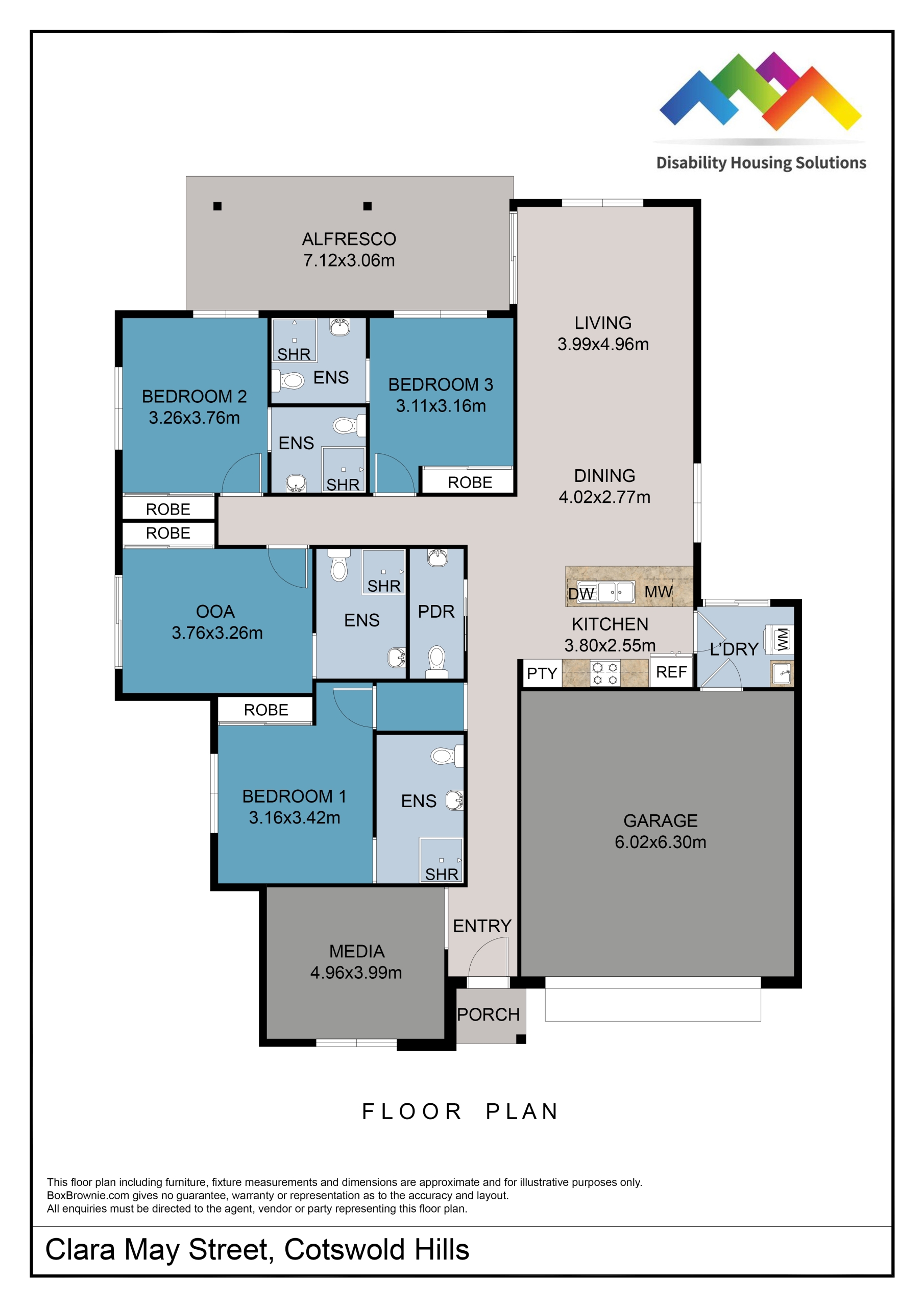 Cotswold Hills, Toowoomba, QLD - Robust House — Floorplan 1
