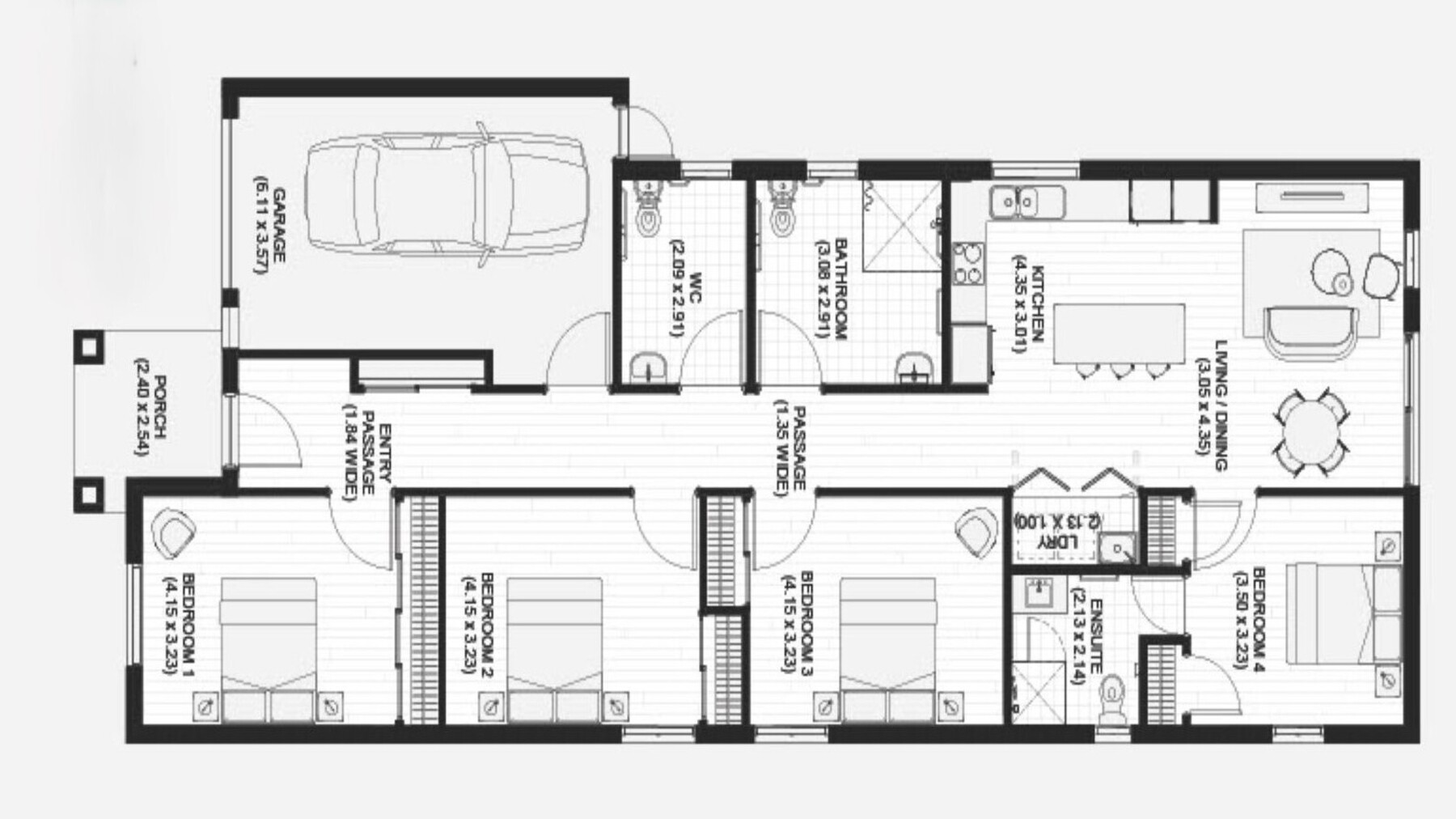 SDA HPS 3 Bedroom House plus OOA Fraser Rise, Vic  039 — Floorplan 1