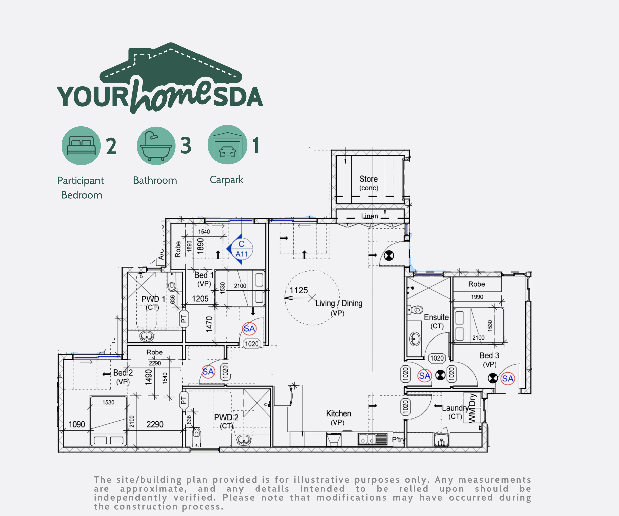East Side (Alice Springs), NT 0870 — Floorplan 1