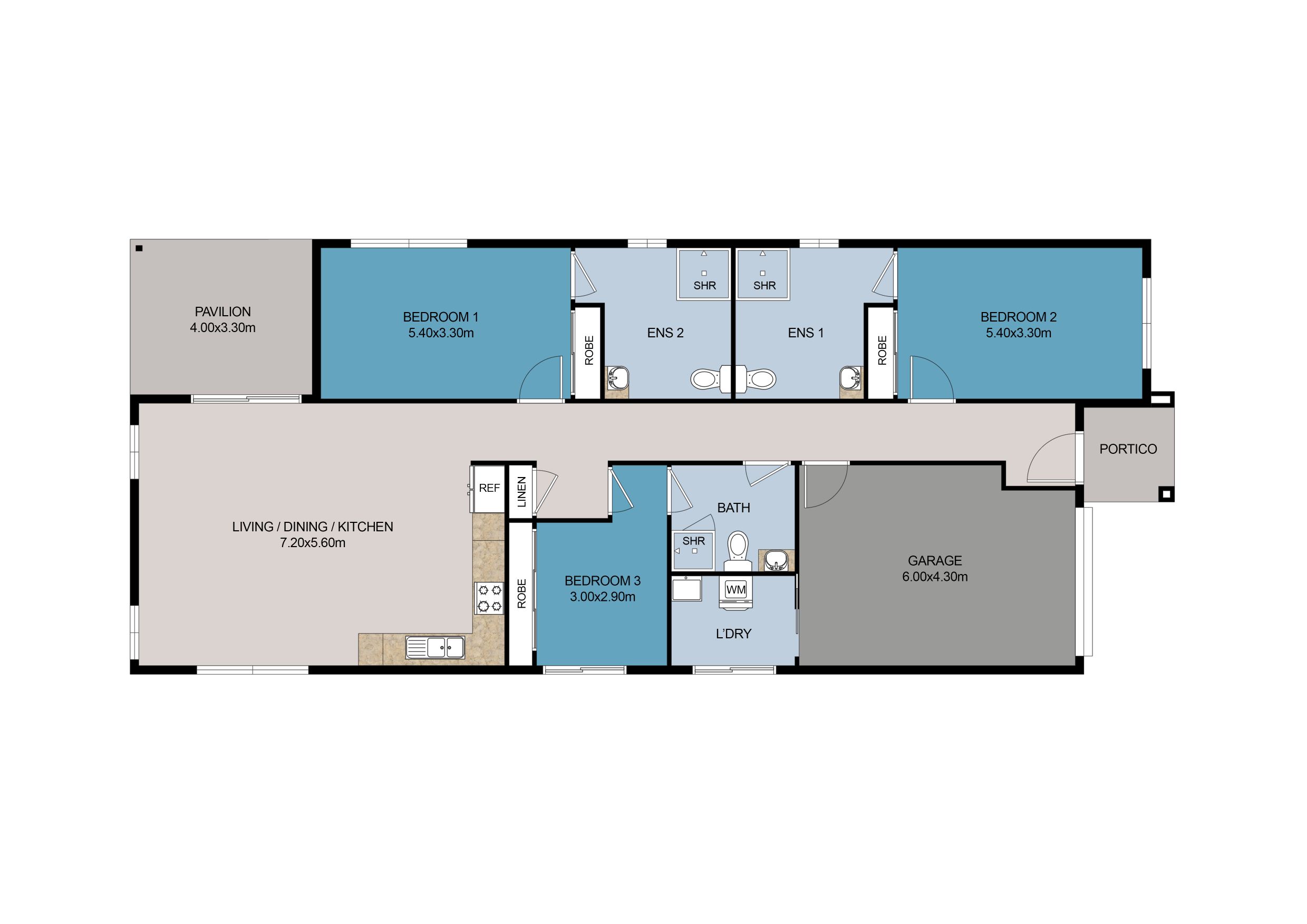 BANYA, SUNSHINE COAST QLD – HIGH PHYSICAL SUPPORT HOUSE — Floorplan 1