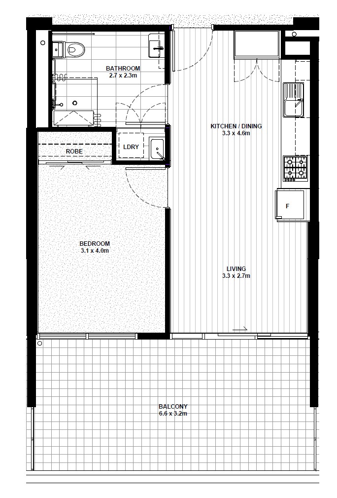 Stunning city views and A1 location — Floorplan 1