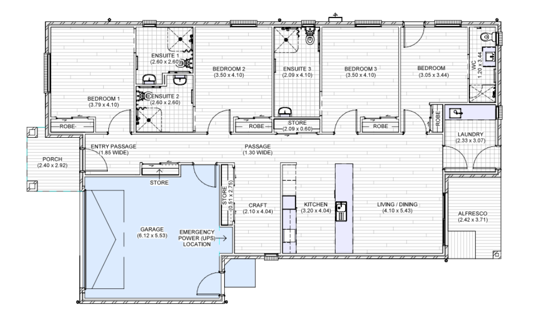 Fully Furnished - Brand-New HPS Home in Clyde — Floorplan 1