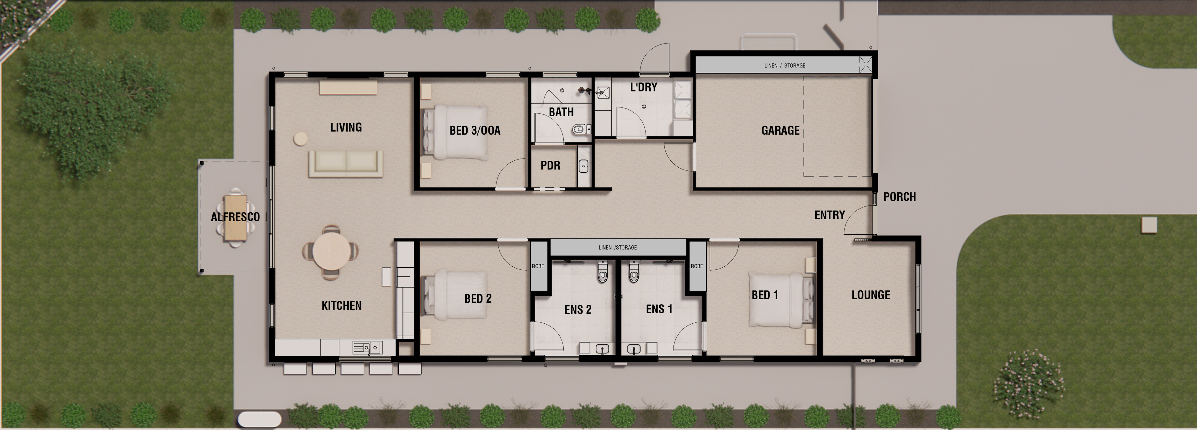 Brand New Accessible SDA Housing – Tanunda SA — Floorplan 1