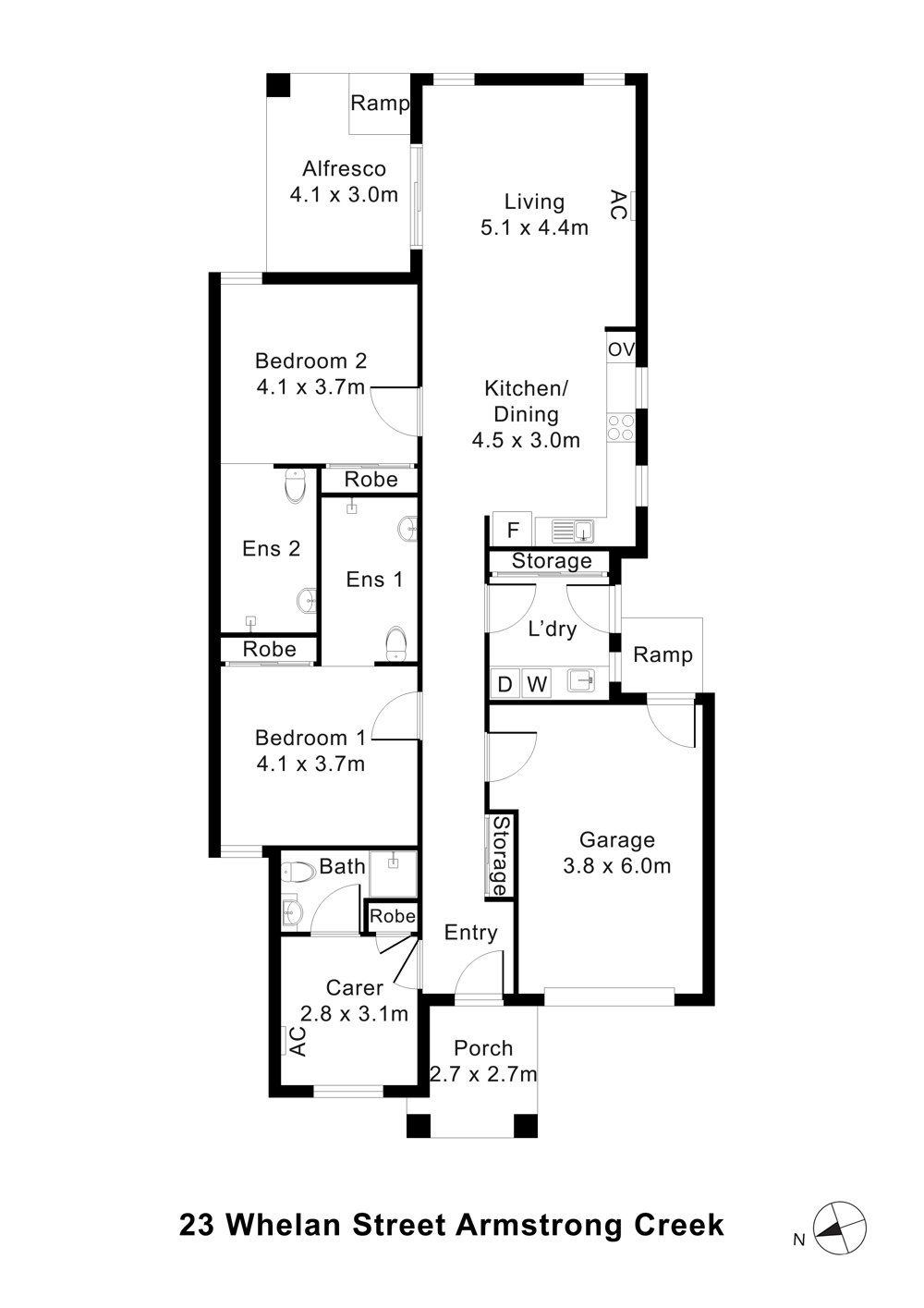 HPS SDA 2-Participant Home + OOA Single Storey NDIS Design Certified — Floorplan 1