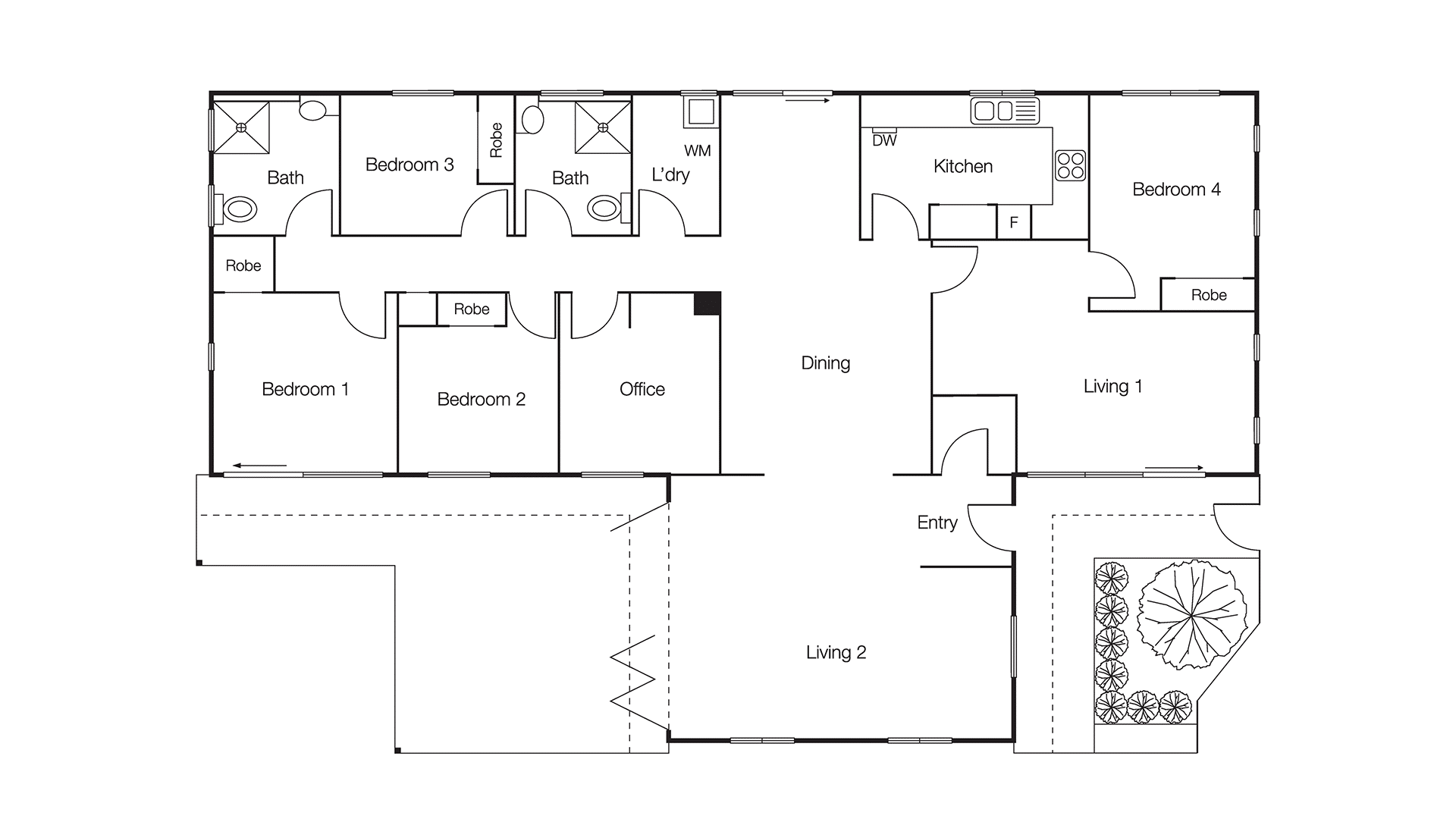 Galston – Shared 3-bedroom home — Floorplan 1