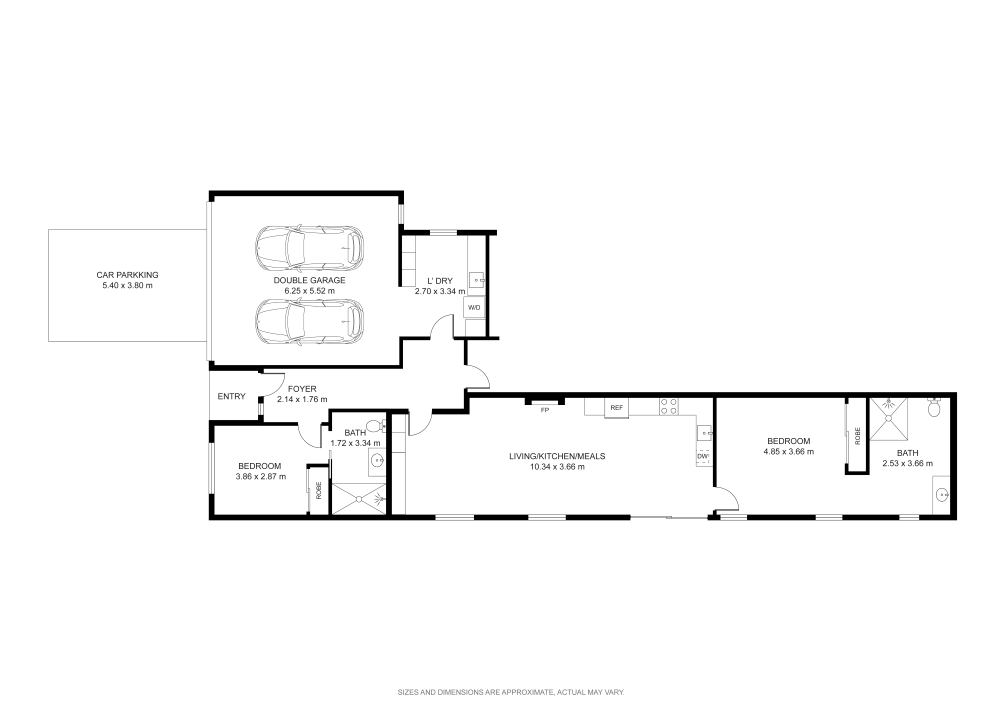 SDA HPS 1 Bedroom Villa plus OOA Altona Meadows, Vic  146 — Floorplan 1