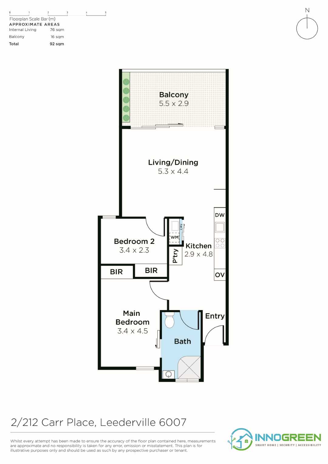 Leederville SDA apartment at The Milano - Unit 8 — Floorplan 1