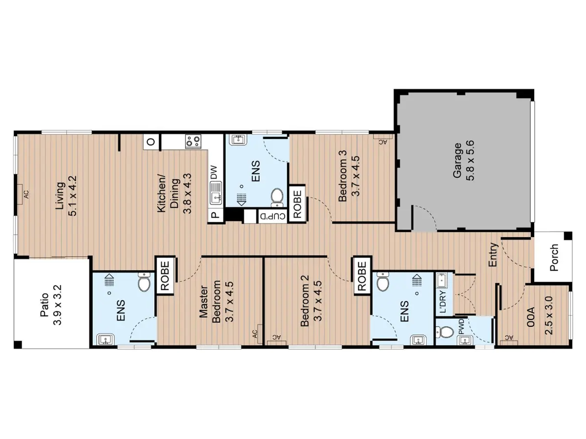 Karnup 19 | 3-Residents High Physical Support — Floorplan 1