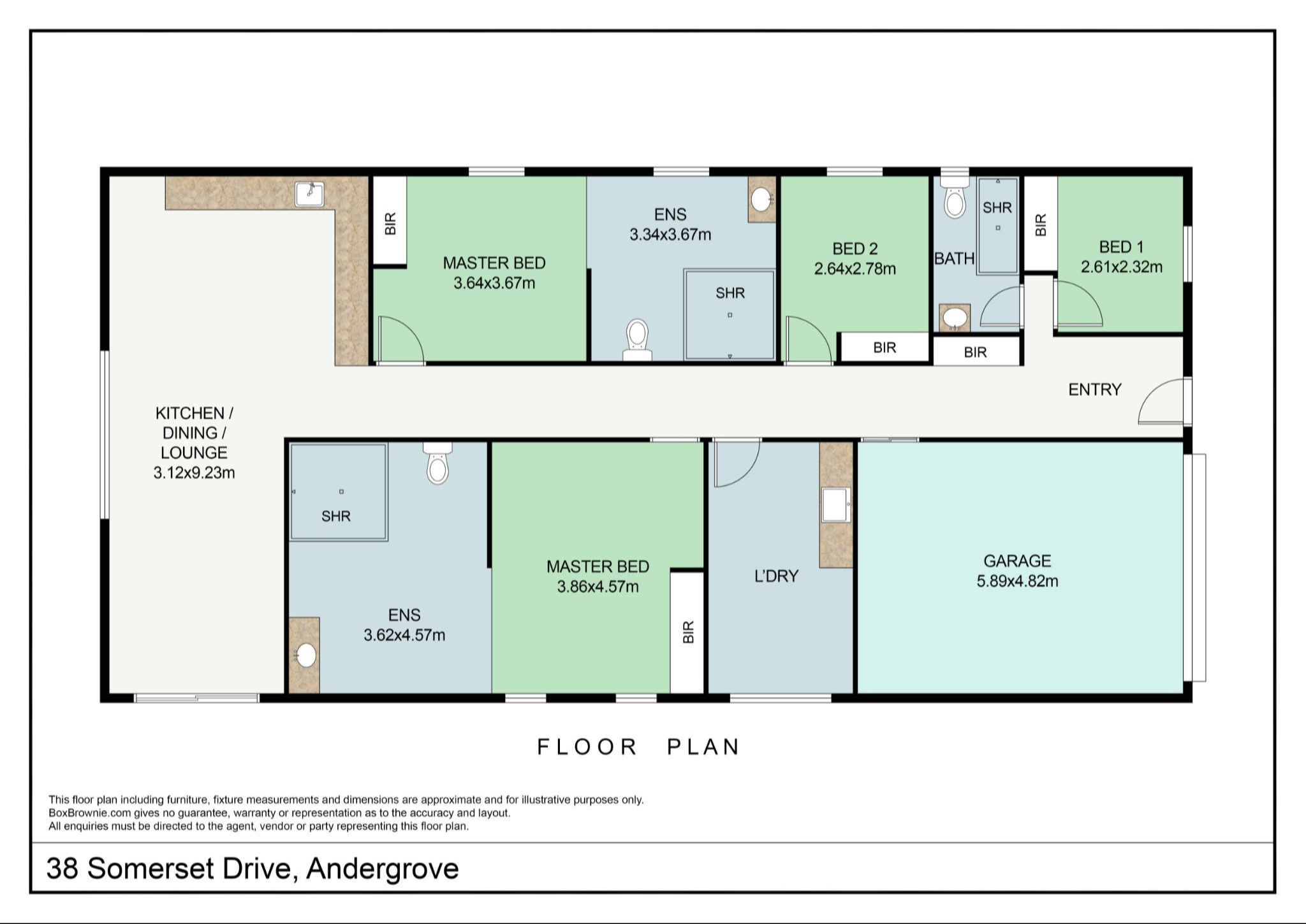 2 HPS Rooms + OOA + Guest Room, in Andergrove QLD — Home image 2