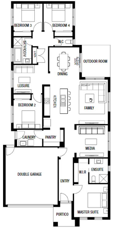 Exceptional New Home - SIL- STA-MTA-Respite — Floorplan 1