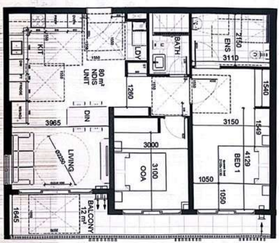 Exclusive Independence: Modern HPS Apartment for Singular Living! — Floorplan 1