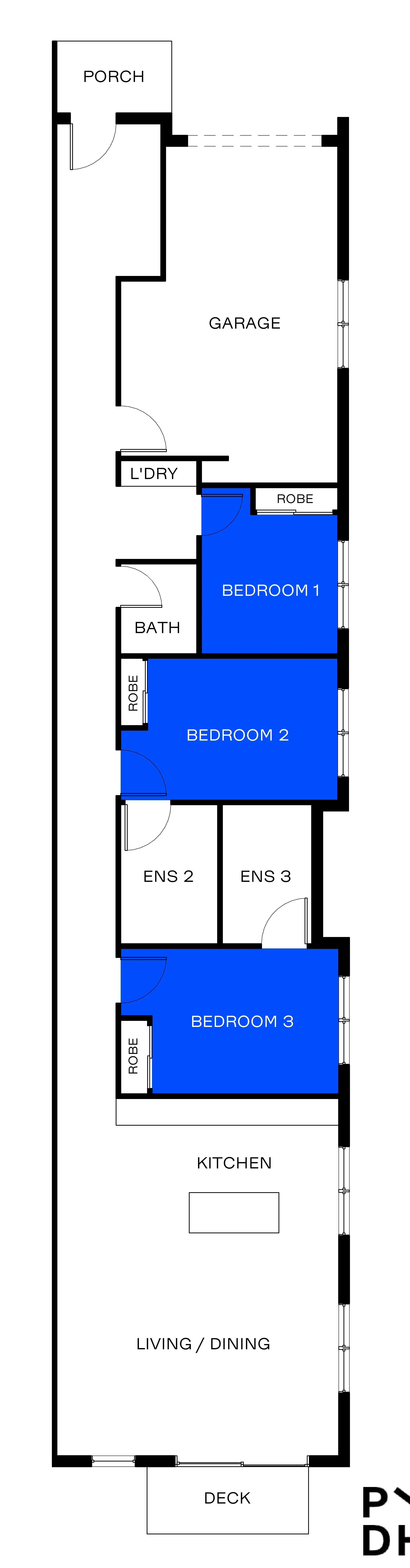 Sunshine North - SDA - High Physical Support - House - 2 Residents — Floorplan 1