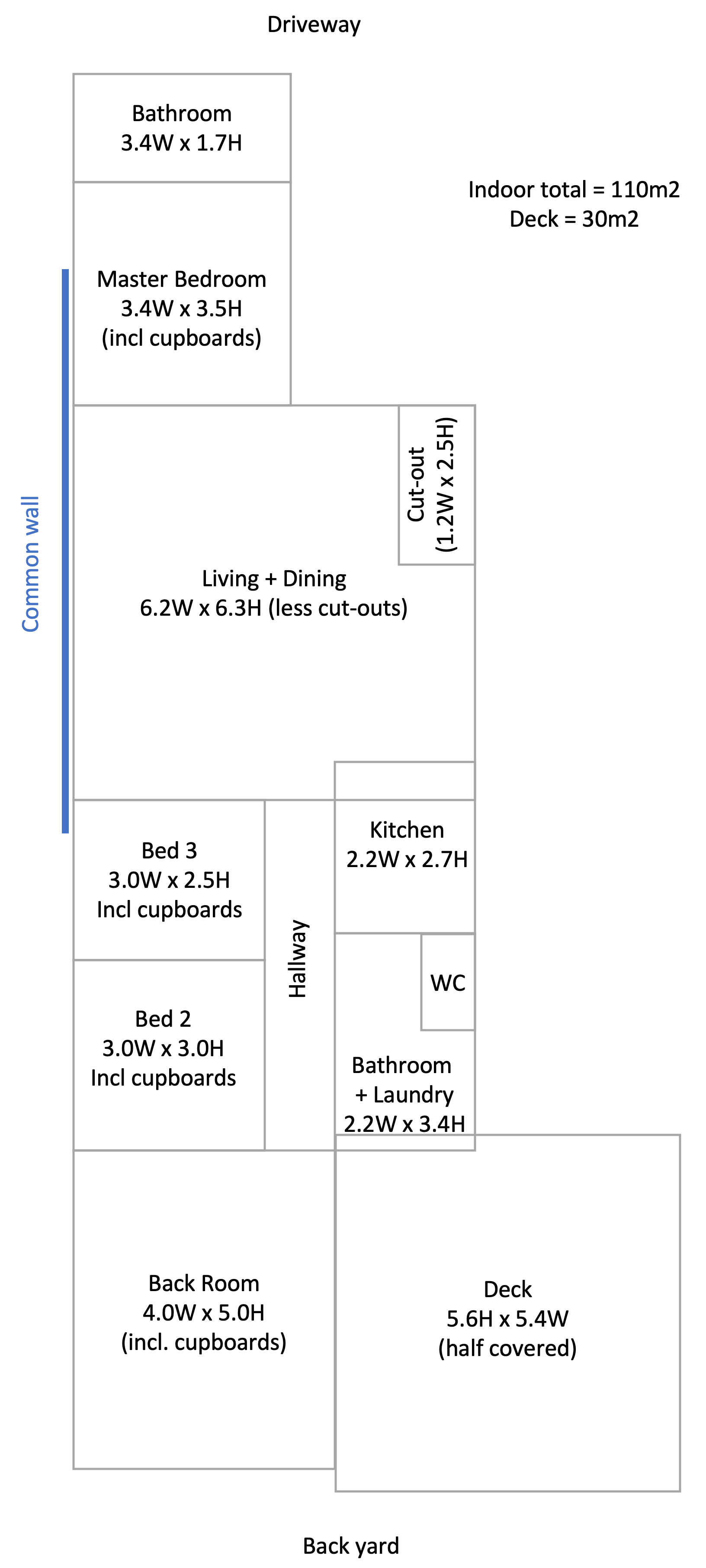 4X2 Spacious fully furnished Unit in Wilson,WA — Floorplan 1