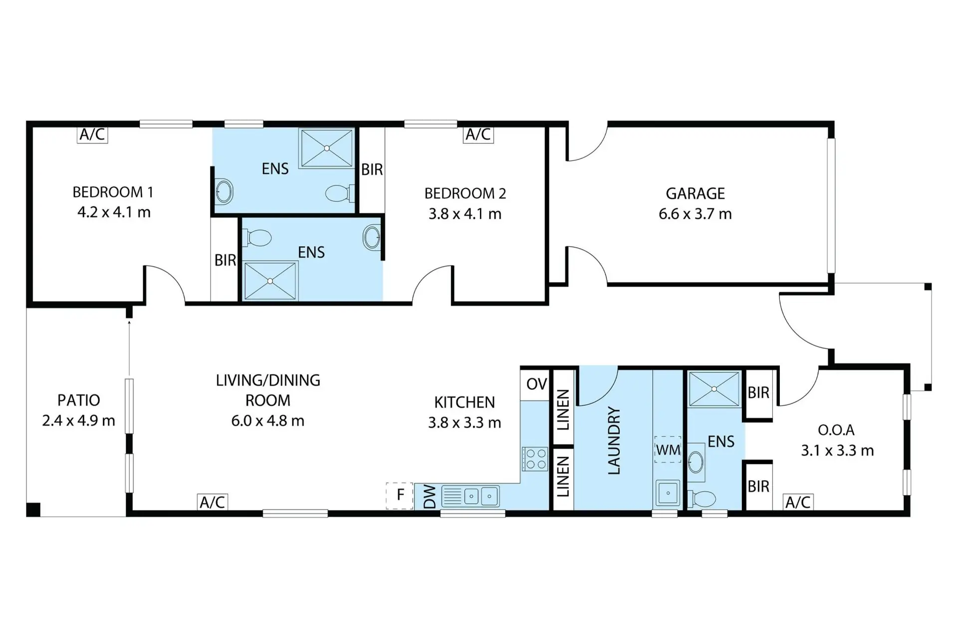 Midway Point 6 | 2-Residents High Physical Support — Floorplan 1