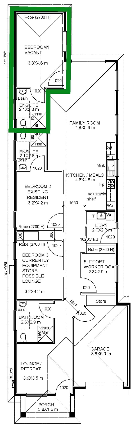Ridgehaven, SA SDA — Floorplan 1