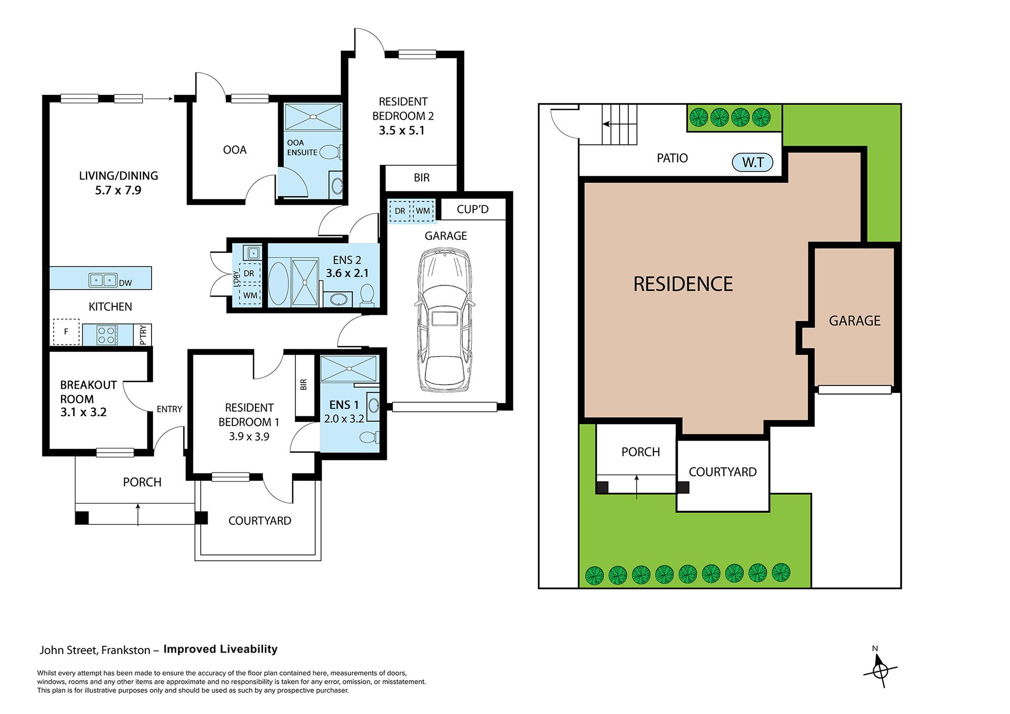 Two bedroom Improved Livability home near the beach! — Floorplan 1