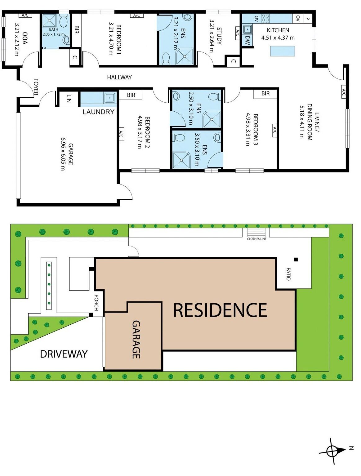 Cranbourne – 3 Bedroom HPS/FA/IL Home — Floorplan 1