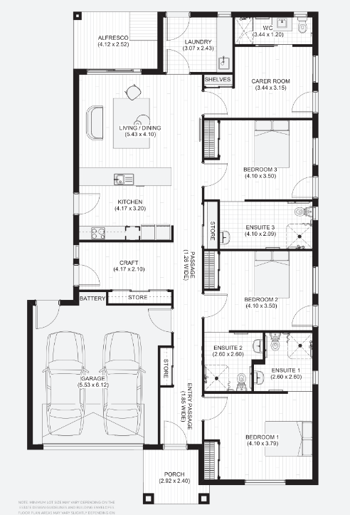 Charming 3 Bedroom Haven - Space, Style & Comfort All in One! — Floorplan 1