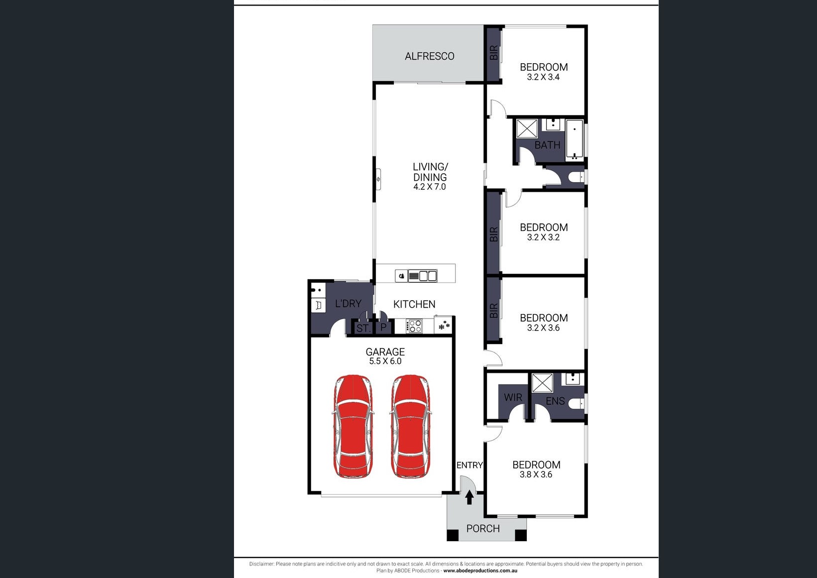SIL property with modern design and open living plan in Armstrong Creek — Floorplan 1