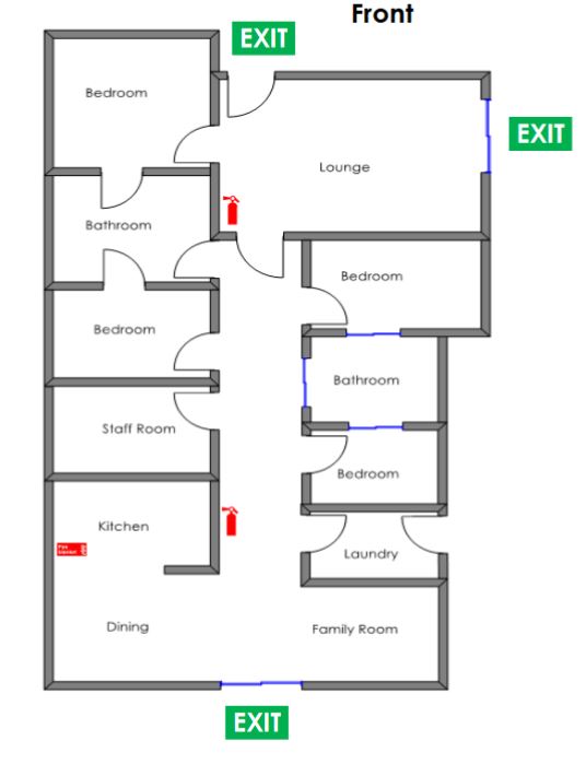 Ferryden Park - 1 Vacancy in 4 Bedroom Residence Basic — Floorplan 1
