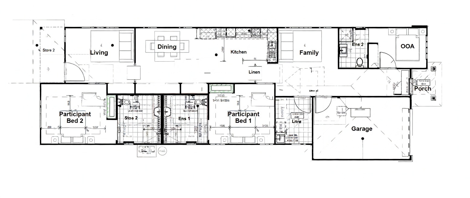 Brand-New 2-Bedroom High Physical Support SDA Home in Gold Coast with OOA — Floorplan 1