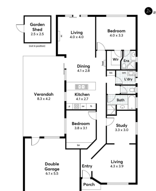 Beautifully Located, Wonderful House, Supportive Team — Floorplan 1