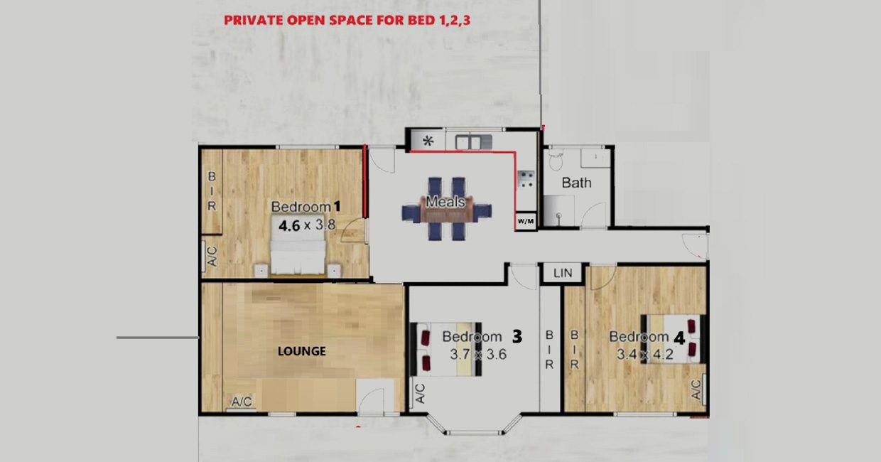 NDIS Supported Independent Living (SIL) Home in Narre Warren, VIC 3805 — Floorplan 1