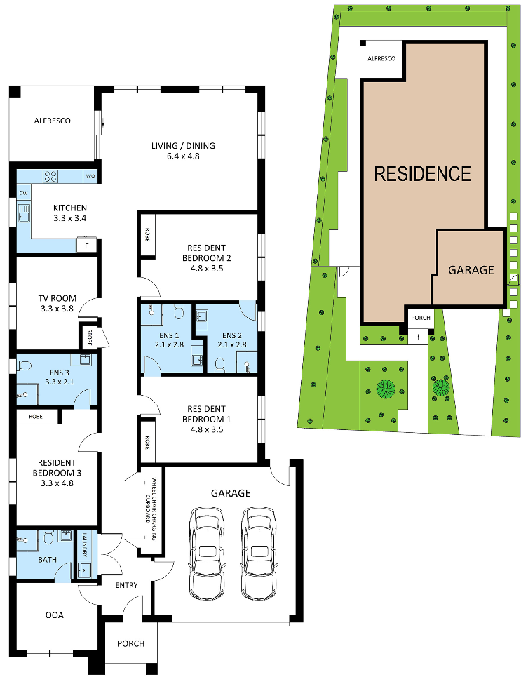 Coolaroo – HPS House 1:3 — Floorplan 1