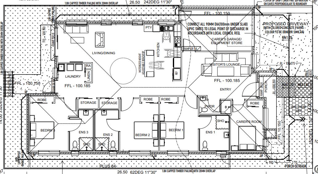 SDA HPS 3 Bedroom House plus OOA Wyndham Vale, Vic  103 — Floorplan 1